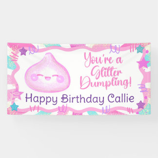 Glitter-Dumpling-Geburtstagsbanner Banner