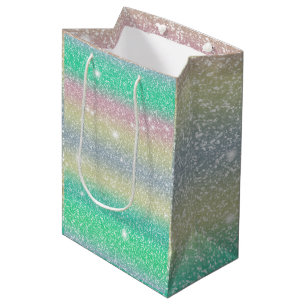 Glitter Einhorn Textur  Mittlere Geschenktüte
