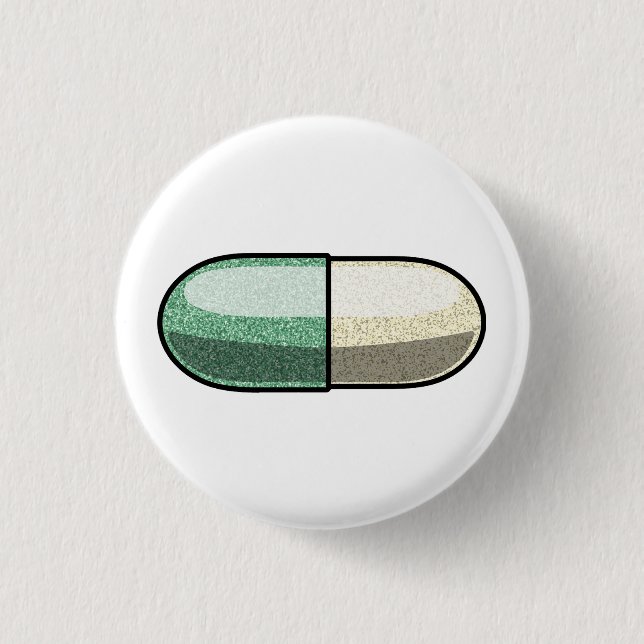 Glitter Fluoxetin Button (Vorderseite)