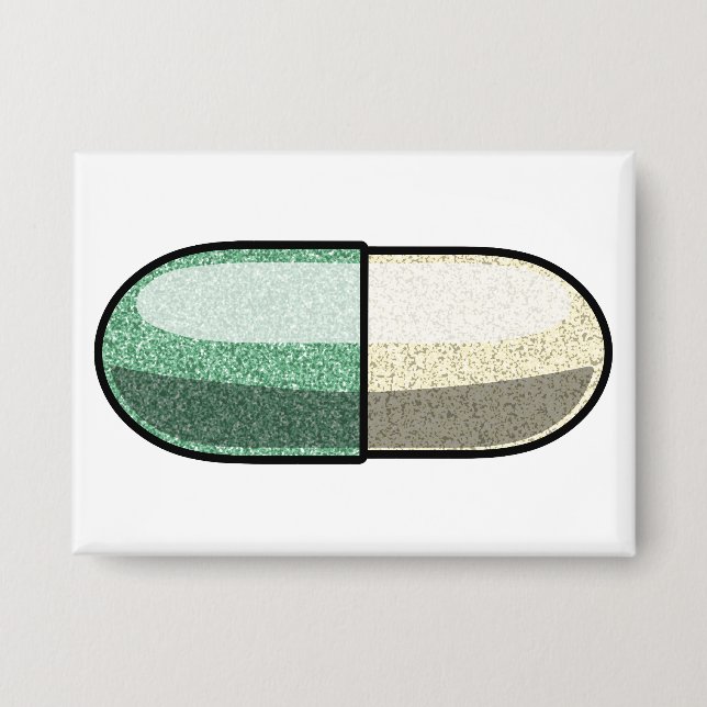 Glitter Fluoxetin Button (Vorderseite)