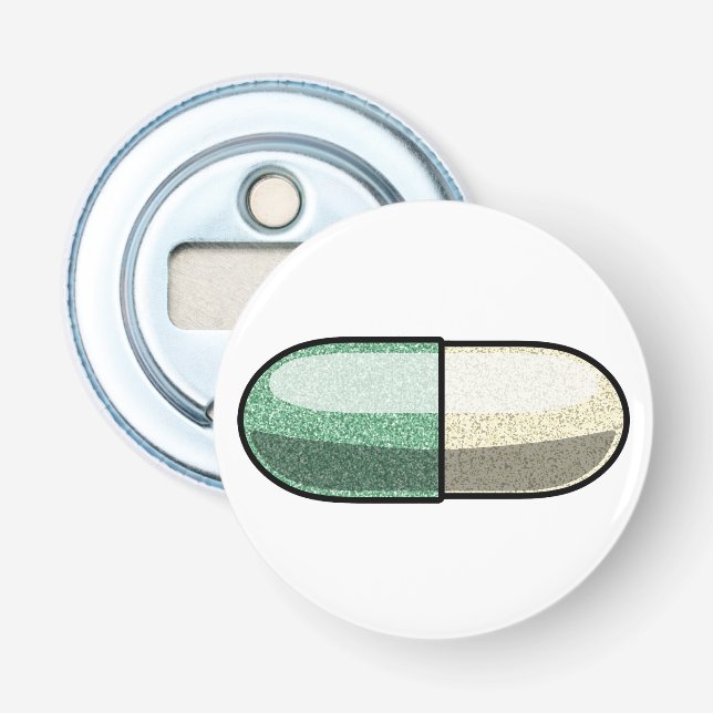 Glitter Fluoxetin Flaschenöffner (Vorderseite)