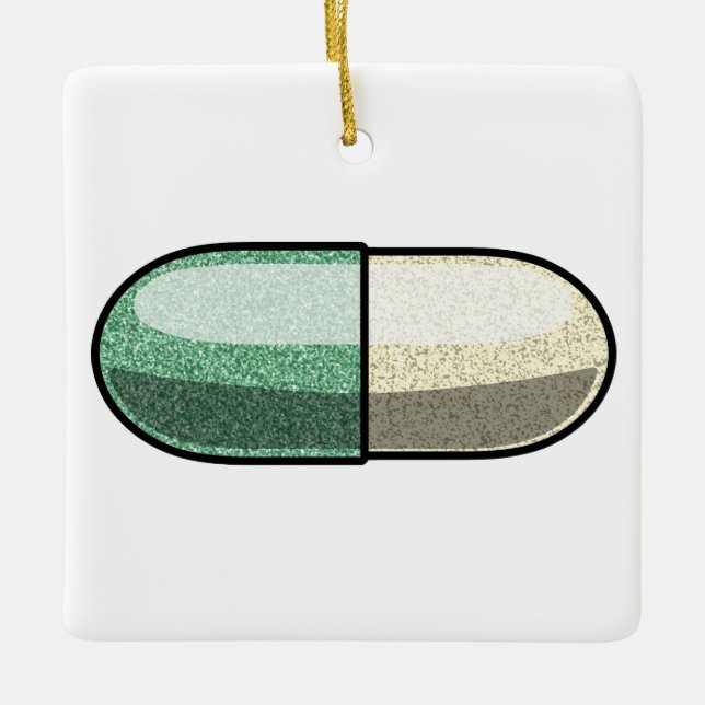 Glitter Fluoxetin Keramikornament (Vorderseite)