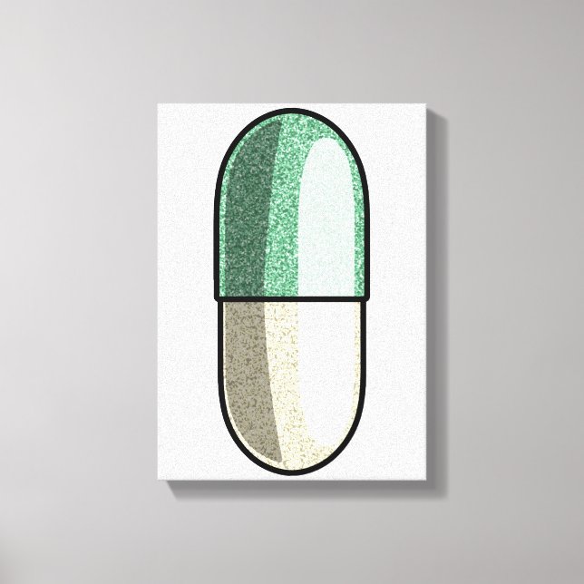 Glitter Fluoxetin Leinwanddruck (Vorderseite)