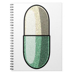 Glitter Fluoxetin Notizblock