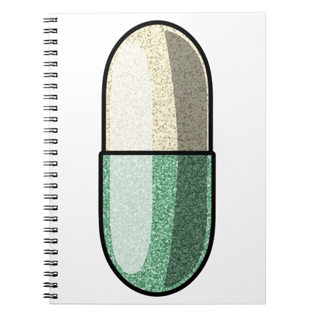 Glitter Fluoxetin Notizblock (Vorderseite)