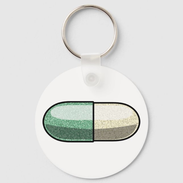 Glitter Fluoxetine Schlüsselanhänger (Vorderseite)