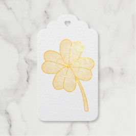 Glitter Four Leaf Clover Geschenkanhänger