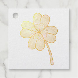 Glitter Four Leaf Clover Geschenkanhänger