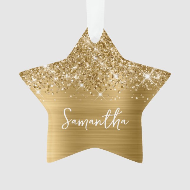 Glitter Gold Glam Nom étoile (devant)