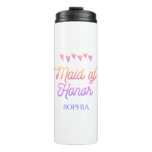 Glitter-Gradation Herz-Jungfer  Thermosbecher