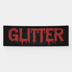 Glitter in Blood Typografie Banner