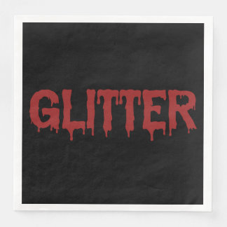 Glitter in Blood Typografie Serviette