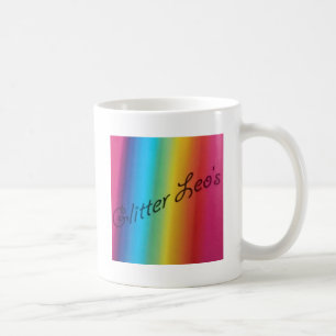 Glitter Leo's Kaffeetasse