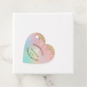 Glitter mit Liebe gemacht Danke für Ihre Bestellu Geschenkanhänger