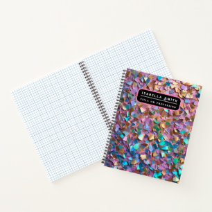 Glitter Moderne Opal Holografische Kollektion Notizbuch