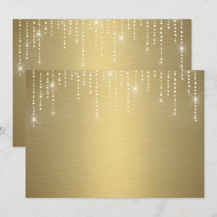 Glitter-Muster leere Einladung