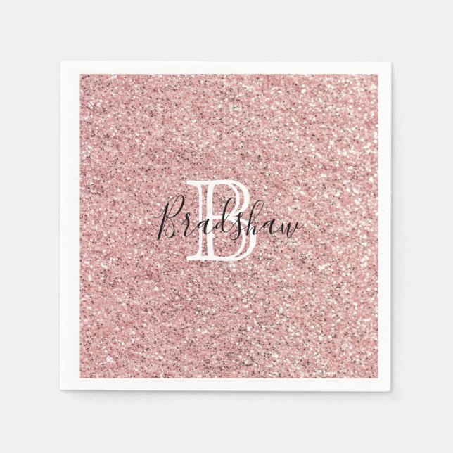 Glitter Name  Serviette (Vorderseite)