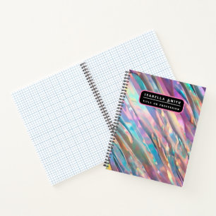Glitter Opal Holografische Trend-Kollektion Notizbuch