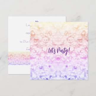 Glitter-Party-Einladung