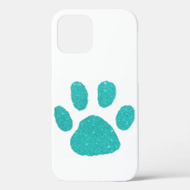 Glitter-Pfotenabdruck Case-Mate iPhone-Hülle iPhone Hülle (Rückseite)