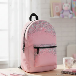 Glitter Pink Backpack: Discover Your Style  Bedruckter Rucksack