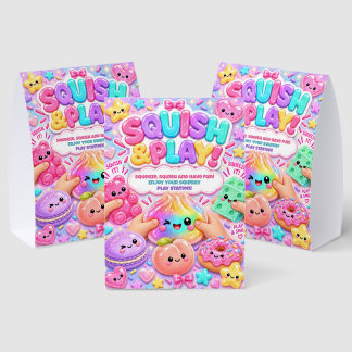 Glitter Regenbogen Squishies Party Spielstation Tischaufsteller