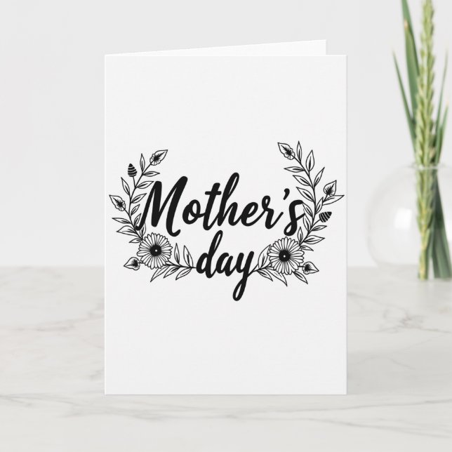 Glitter Script Muttertagskarte Karte (Vorderseite)