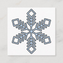Glitter Snowflake - Baby Blue Branches Begleitkarte