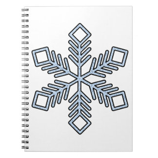 Glitter Snowflake - Baby Blue Branches Notizblock