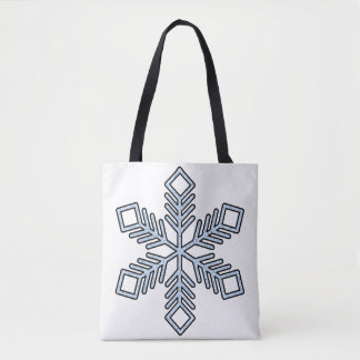 Glitter Snowflake - Baby Blue Branches Tasche