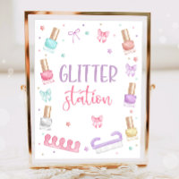 Glitter-Station Mani-Pedi-Party Maniküre Pediküre