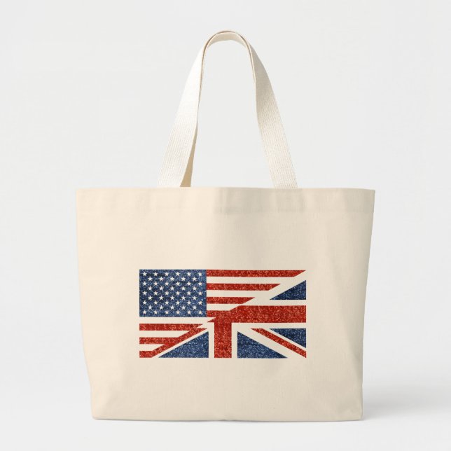 glitter usa uk jumbo stoffbeutel (Vorne)