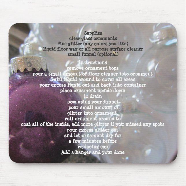 Glitterbaumschmuck Mousepad (Vorne)