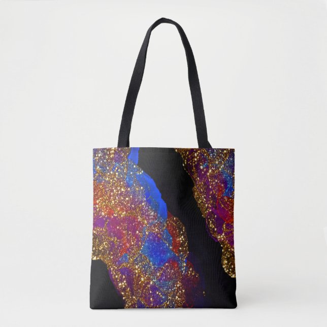 Glittered Alcohol Ink Tasche (Vorderseite)