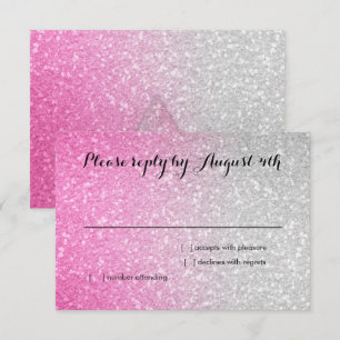 Glitterie Dégradé RSVP rose chaud