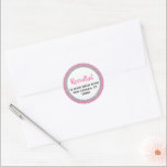 Glitterie Dunkelrosa & Silberne Rücksendeadresse Runder Aufkleber<br><div class="desc">Dieser trendige Aufkleber mit glänzenden Imitaten Glitzer auf einem soliden Farbhintergrund. Verwenden Sie das Vorlagenformular,  um Ihre eigenen Informationen hinzuzufügen. Die Funktion "Anpassen" kann verwendet werden,  um den Stil,  die Farbe und das Layout des Schriftartes zu ändern.</div>