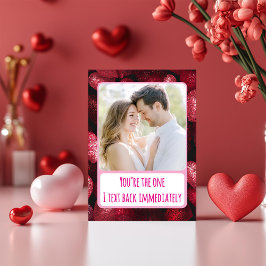 Glitterie Liebe I Text You Back Sofort Foto Feiertagskarte