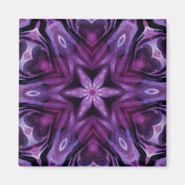 Glitterie Lila Kaleidoskop Herz Gradient Magnet