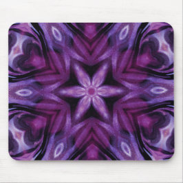 Glitterie Lila Kaleidoskop Herz Gradient Mousepad