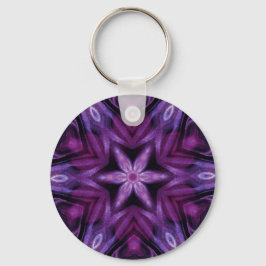 Glitterie Lila Kaleidoskop Herz Gradient Schlüsselanhänger