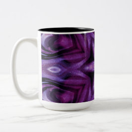 Glitterie Lila Kaleidoskop Herz Gradient Zweifarbige Tasse