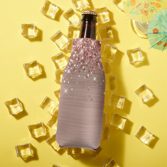 Glitterie Rose Gold Foil Blank Flaschenkühler (In Situ Sommer)