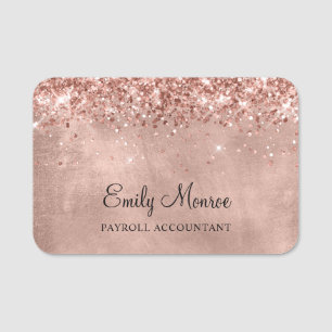 Glitterie Rose Gold Namensschild