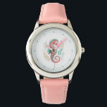 Glitterie-Seepferd auf Weiß Armbanduhr<br><div class="desc">Glittery Seepferd auf einem benutzerdefinierten weißen Hintergrund und türkisfarbene Zahlen.</div>