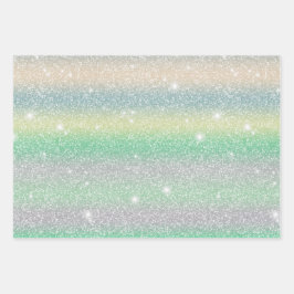 Glitterie und niedliche Sterngeschenke 1 Geschenkpapier Set