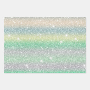 Glitterie und niedliche Sterngeschenke 1 Geschenkpapier Set