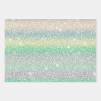 Glitterie und niedliche Sterngeschenke 1 Geschenkpapier Set