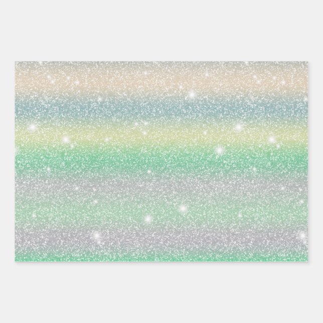 Glitterie und niedliche Sterngeschenke 1 Geschenkpapier Set (Vorderseite)