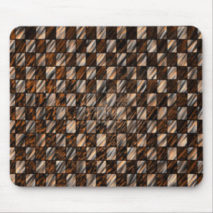 Glittering Brown Beige Mosaic Mousepad