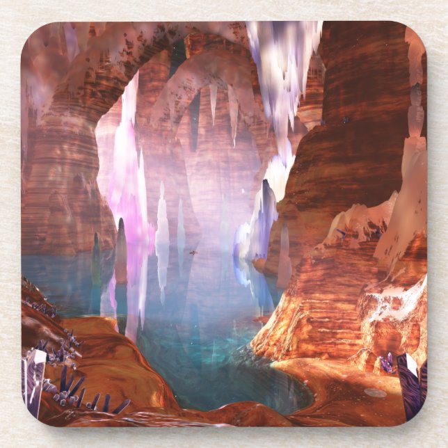 Glittering Caves Untersetzer (Vorderseite)